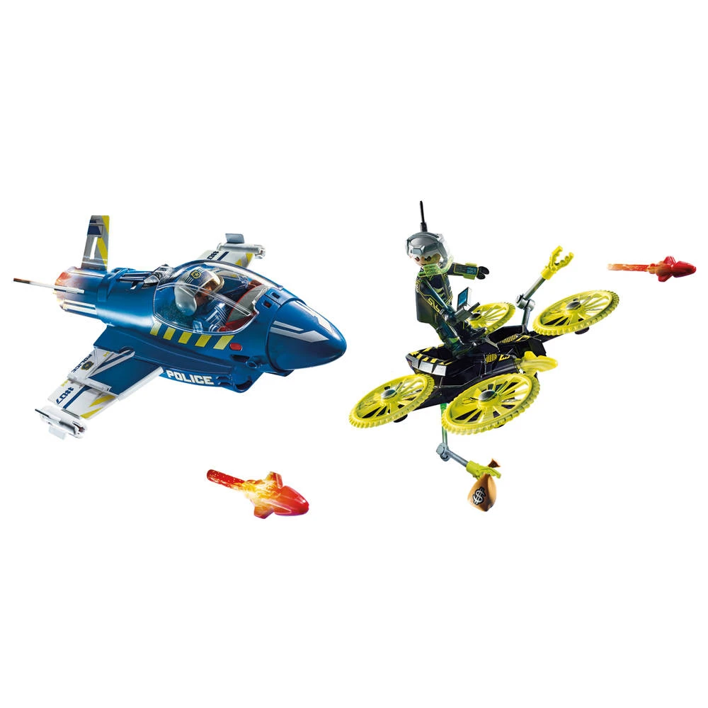 PLAYMOBIL City Action Politiejet Drone-achtervolging 70780 2 PLAYMOBIL City Action Politiejet Drone-achtervolging 70780 - Afbeelding 2