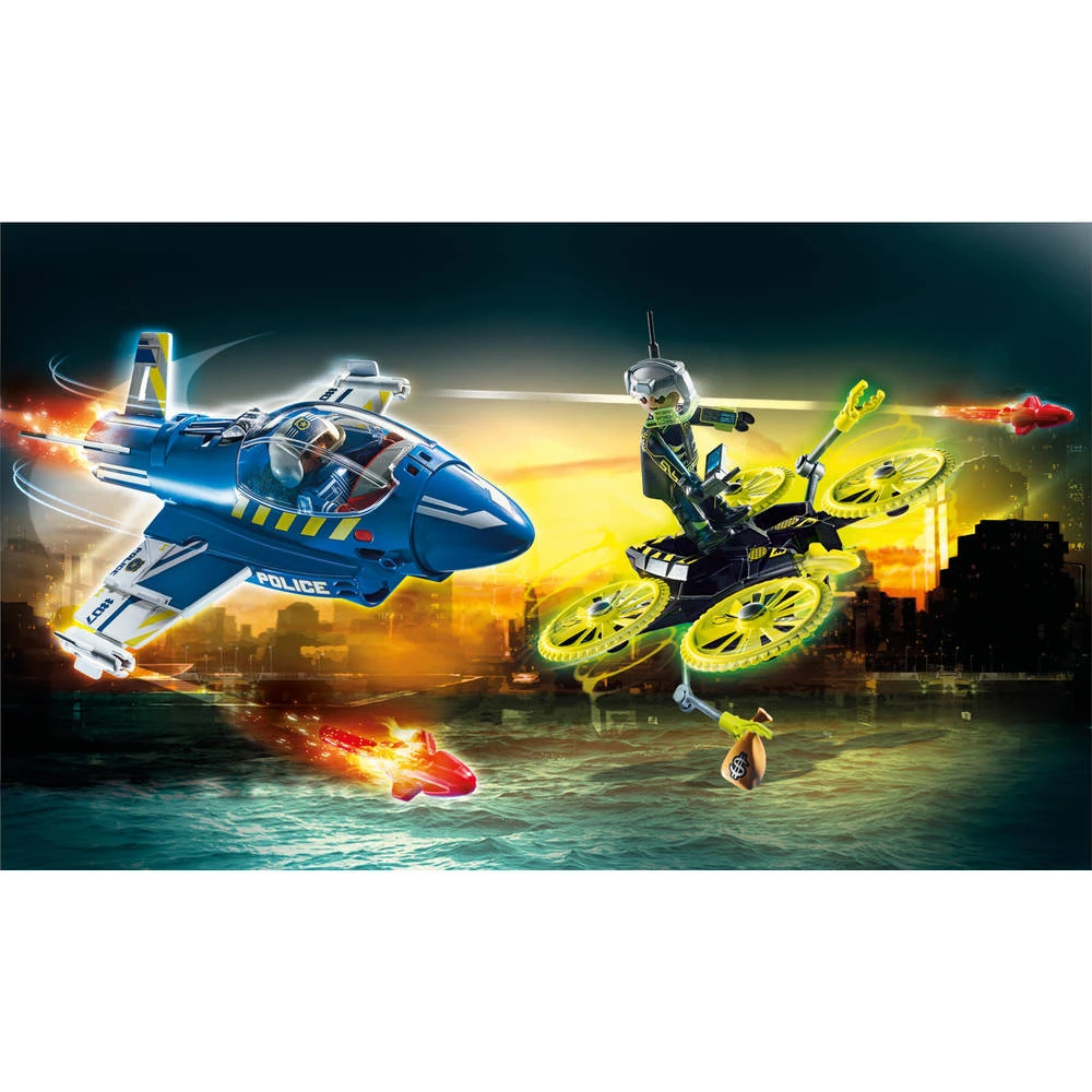 PLAYMOBIL City Action Politiejet Drone-achtervolging 70780 5 PLAYMOBIL City Action Politiejet Drone-achtervolging 70780 - Afbeelding 5