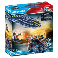 PLAYMOBIL City Action Politie Parachuteachtervolging Van Het Amfibievoertuig 70781