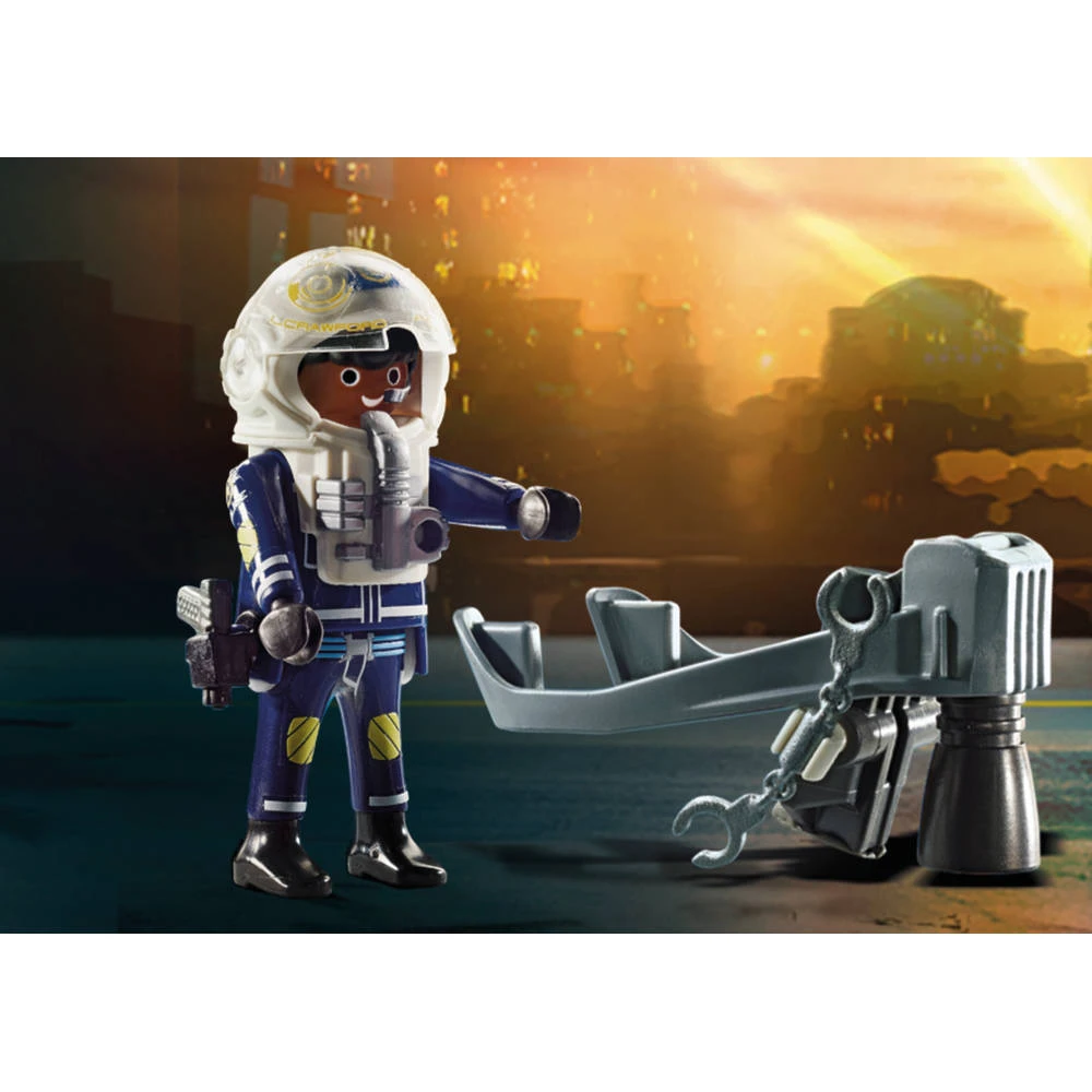 PLAYMOBIL City Action Politie Jetpack Arrestatie Van De Kunstdief 70782 5 PLAYMOBIL City Action Politie Jetpack Arrestatie Van De Kunstdief 70782 - Afbeelding 5