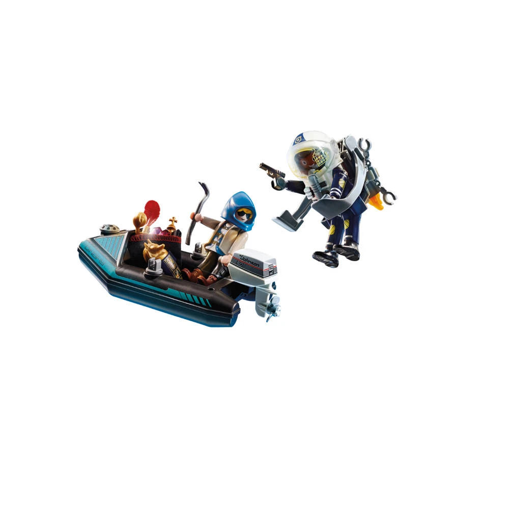 PLAYMOBIL City Action Politie Jetpack Arrestatie Van De Kunstdief 70782 2 PLAYMOBIL City Action Politie Jetpack Arrestatie Van De Kunstdief 70782 - Afbeelding 2