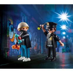 PLAYMOBIL DuoPack Politieagent En Graffiti Spuiter 70822 -Kinderspeelgoedwinkel 1991426 148ebb7a
