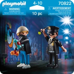 PLAYMOBIL DuoPack Politieagent En Graffiti Spuiter 70822 -Kinderspeelgoedwinkel 1991426 be4d1519