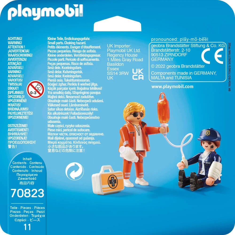 PLAYMOBIL DuoPack Spoedarts En Politieagente 70823 5 PLAYMOBIL DuoPack Spoedarts En Politieagente 70823 - Afbeelding 5