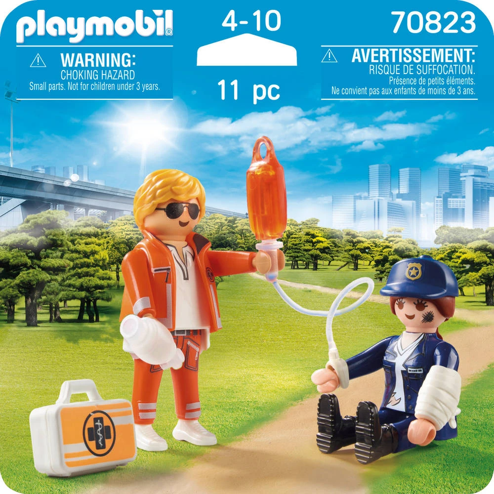 PLAYMOBIL DuoPack Spoedarts En Politieagente 70823 4 PLAYMOBIL DuoPack Spoedarts En Politieagente 70823 - Afbeelding 4