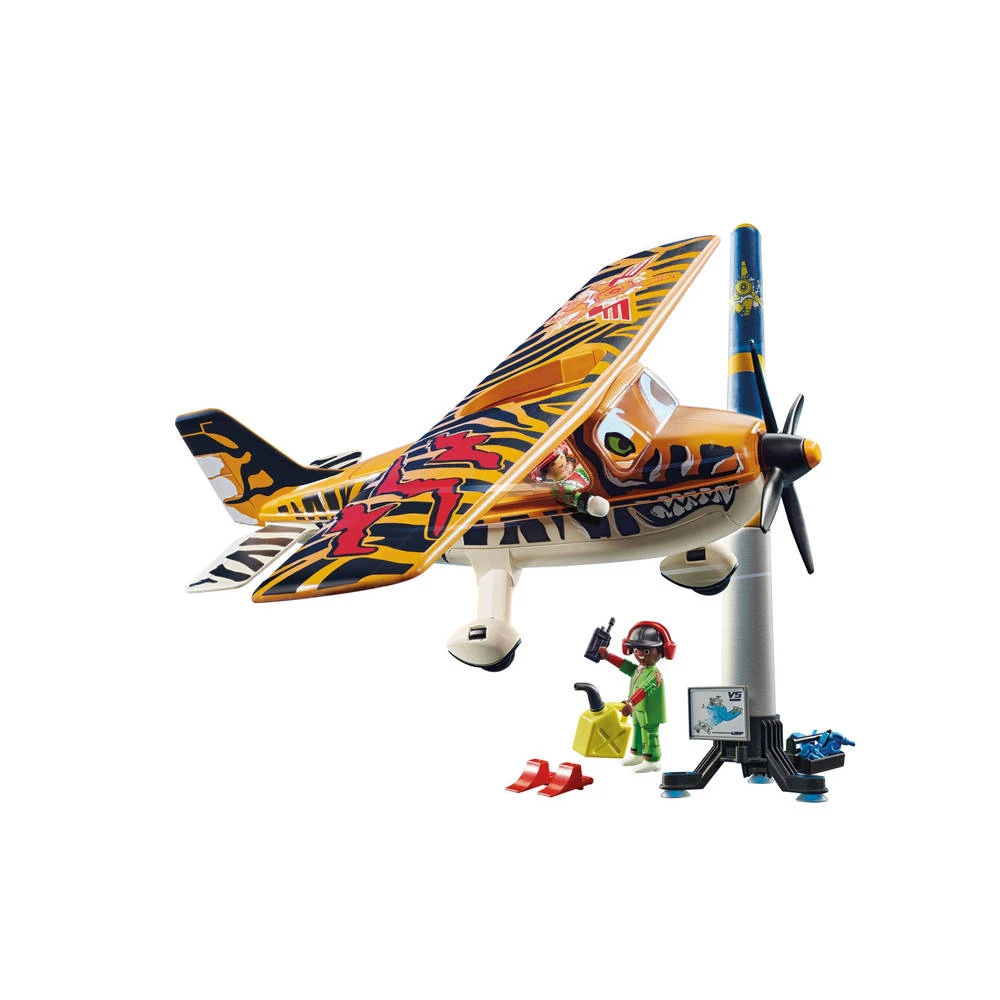 PLAYMOBIL Air Stunt Show Propellervliegtuig Tiger 70902 2 PLAYMOBIL Air Stunt Show Propellervliegtuig Tiger 70902 - Afbeelding 2