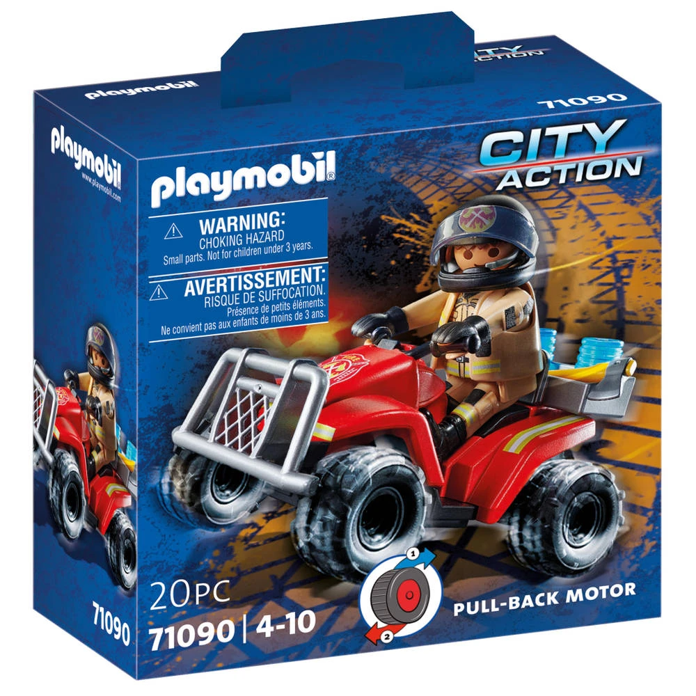 PLAYMOBIL City Action Brandweer Speed Quad 71090 1 PLAYMOBIL City Action Brandweer Speed Quad 71090