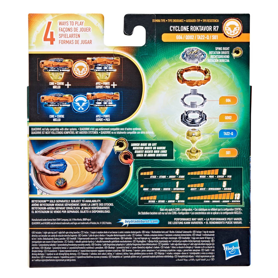 Hasbro Beyblade Cyclone Fury String Launcher Set 3 Hasbro Beyblade Cyclone Fury String Launcher Set - Afbeelding 3