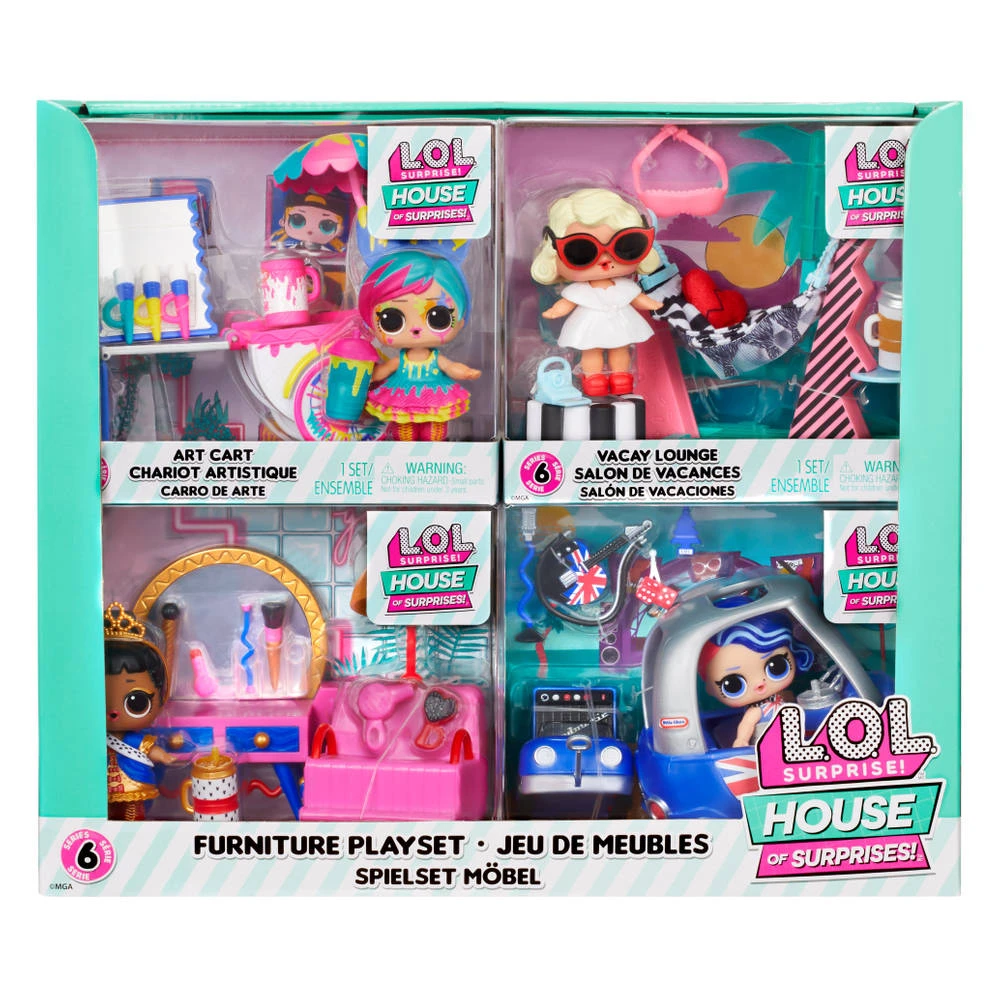 L.O.L. Surprise! Meubelset Met Pop Serie 6 1 L.O.L. Surprise! Meubelset Met Pop Serie 6