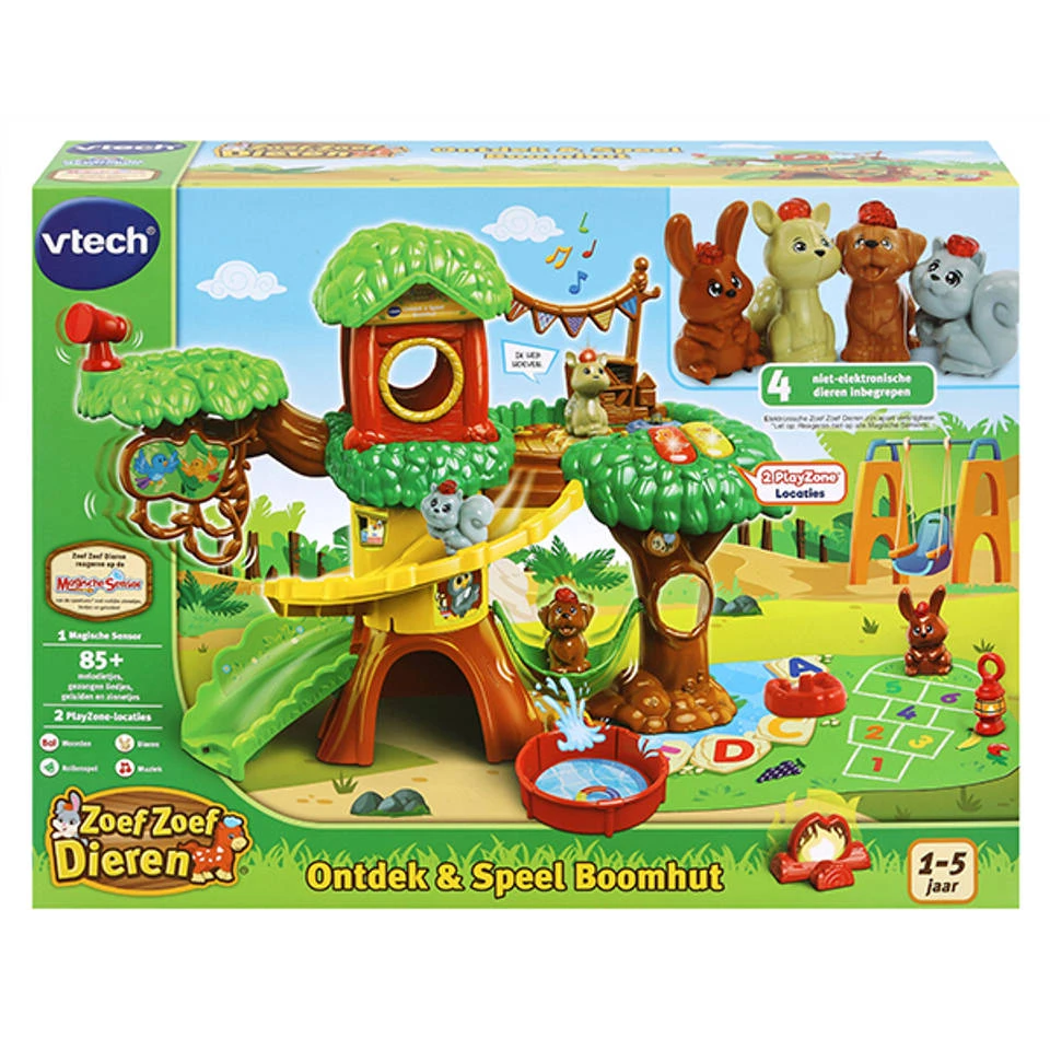 VTech Zoef Zoef Dieren Ontdek & Speel Boomhut 2 VTech Zoef Zoef Dieren Ontdek & Speel Boomhut - Afbeelding 2
