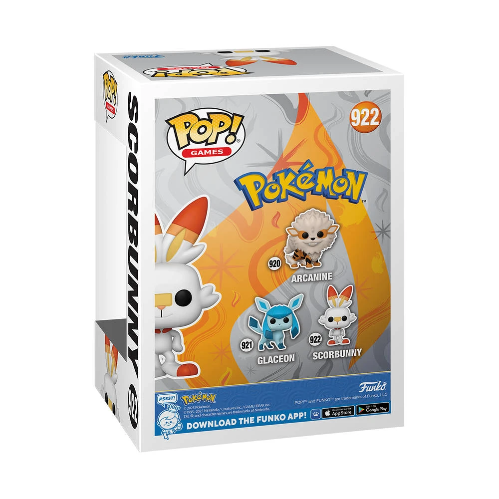 Funko Pop! Figuur Pokémon Scorbunny 3 Funko Pop! Figuur Pokémon Scorbunny - Afbeelding 3