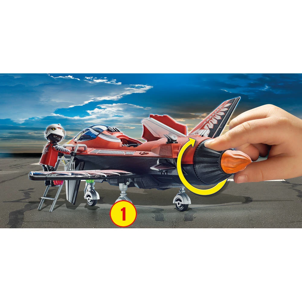 PLAYMOBIL Air Stuntshow Jet Eagle 70832 5 PLAYMOBIL Air Stuntshow Jet Eagle 70832 - Afbeelding 5