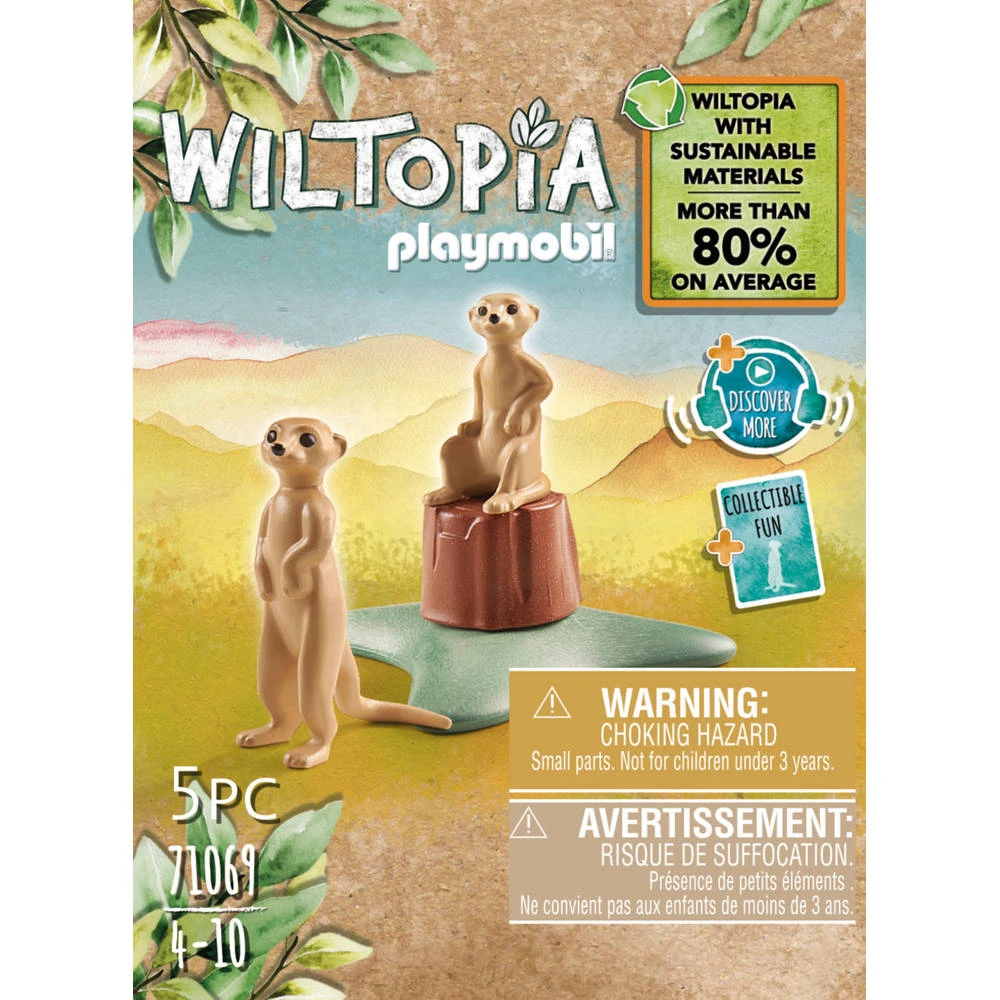 PLAYMOBIL Wiltopia Stokstaartje 71069 3 PLAYMOBIL Wiltopia Stokstaartje 71069 - Afbeelding 3