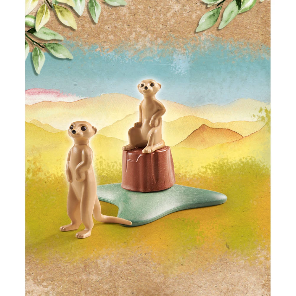 PLAYMOBIL Wiltopia Stokstaartje 71069 5 PLAYMOBIL Wiltopia Stokstaartje 71069 - Afbeelding 5