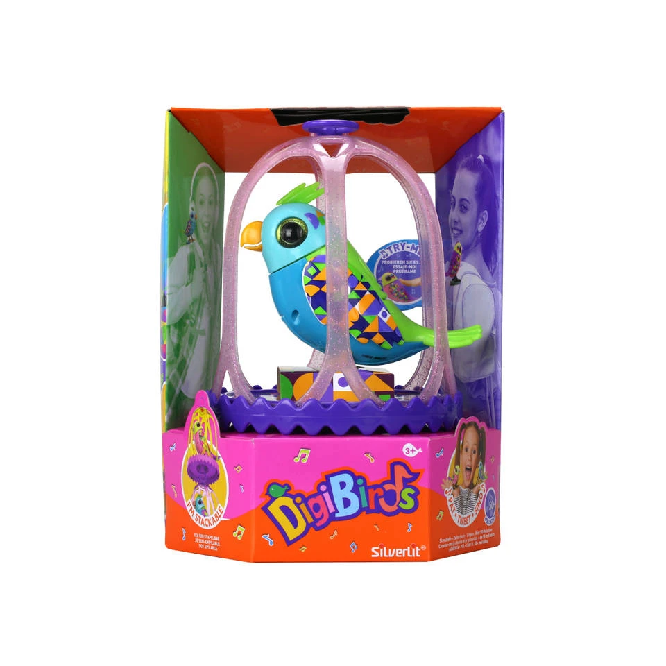 Silverlit Digibirds Hooded Papegaai In Kooi 3 Silverlit Digibirds Hooded Papegaai In Kooi - Afbeelding 3