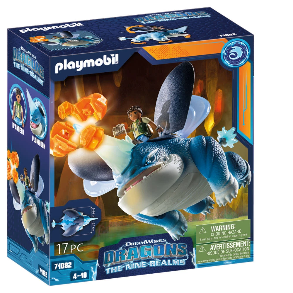 PLAYMOBIL Dragons: The Nine Realms Plowhorn & D'Angelo 71082 2 PLAYMOBIL Dragons: The Nine Realms Plowhorn & D'Angelo 71082 - Afbeelding 2