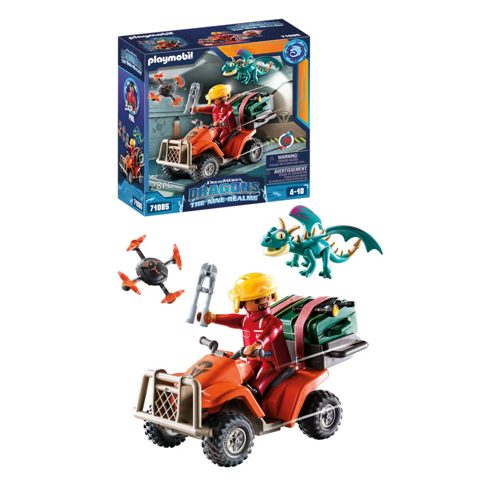 PLAYMOBIL Dragons: The Nine Realms Icaris Quad & Phil 71085 1 PLAYMOBIL Dragons: The Nine Realms Icaris Quad & Phil 71085