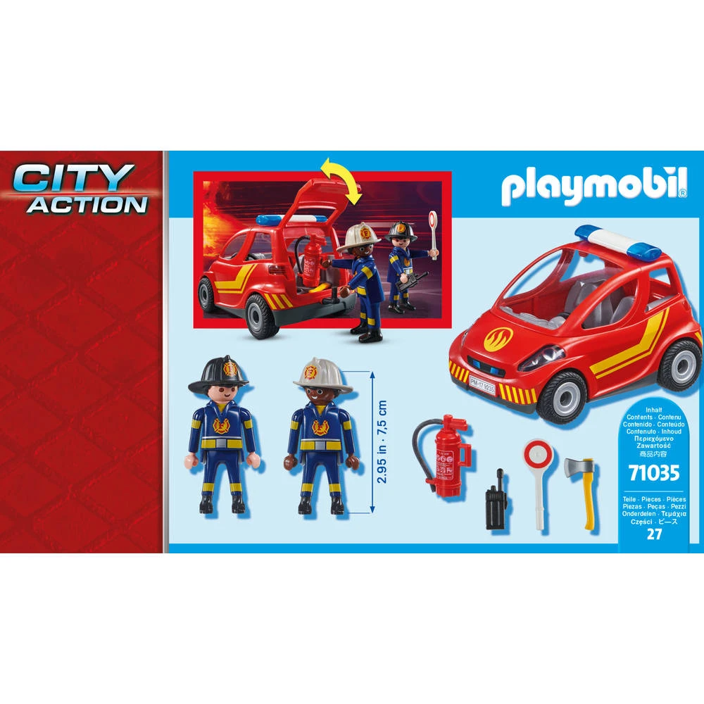 PLAYMOBIL City Action Kleine Brandweerwagen 71035 6 PLAYMOBIL City Action Kleine Brandweerwagen 71035 - Afbeelding 6