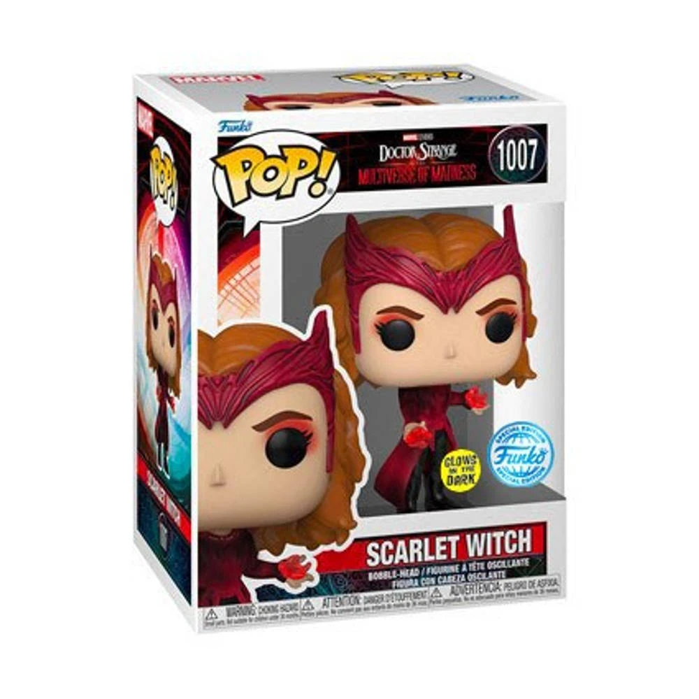 Funko Pop! Figuur Marvel Doctor Strange Multiverse Of Madness Scarlet Witch - GITD 1 Funko Pop! Figuur Marvel Doctor Strange Multiverse Of Madness Scarlet Witch - GITD