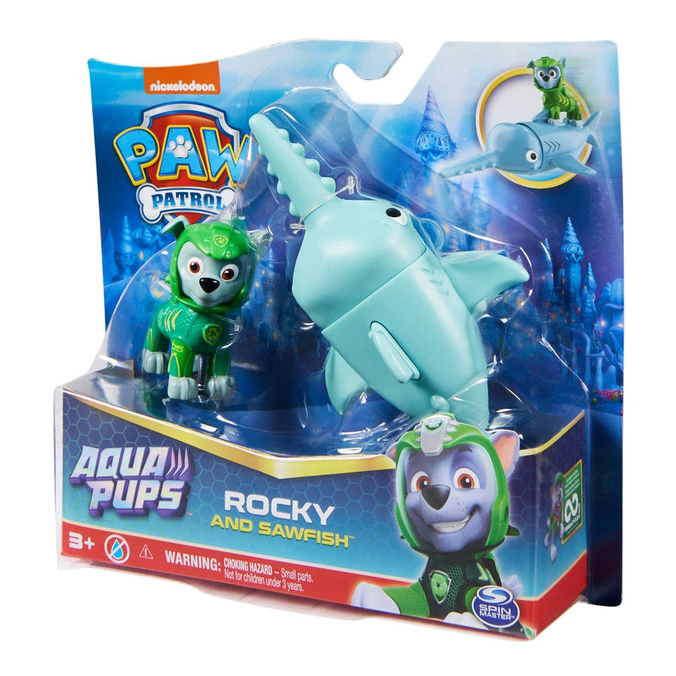 SPIN MASTER PAW Patrol Aqua Pups Rocky En Zaagvis 4 SPIN MASTER PAW Patrol Aqua Pups Rocky En Zaagvis - Afbeelding 4