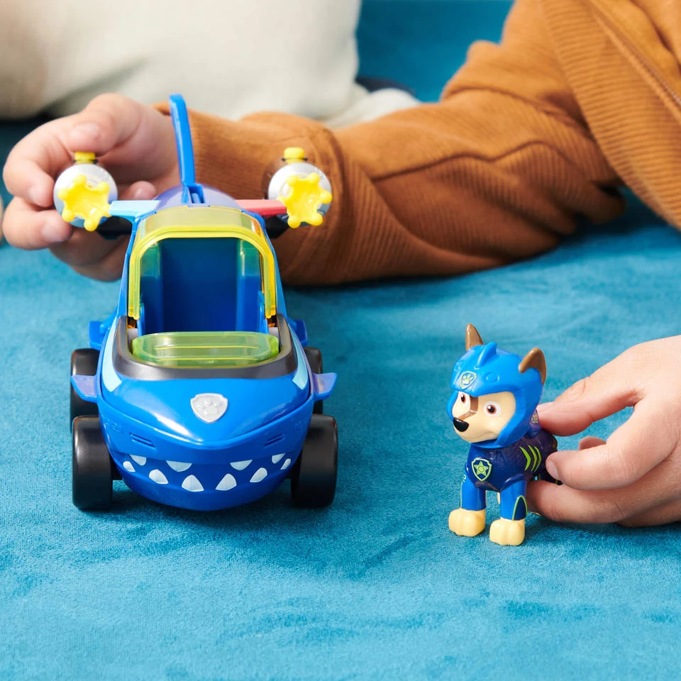 SPIN MASTER PAW Patrol Aqua Pups Transformerend Shark Voertuig Deluxe Met Chase 6 SPIN MASTER PAW Patrol Aqua Pups Transformerend Shark Voertuig Deluxe Met Chase - Afbeelding 6