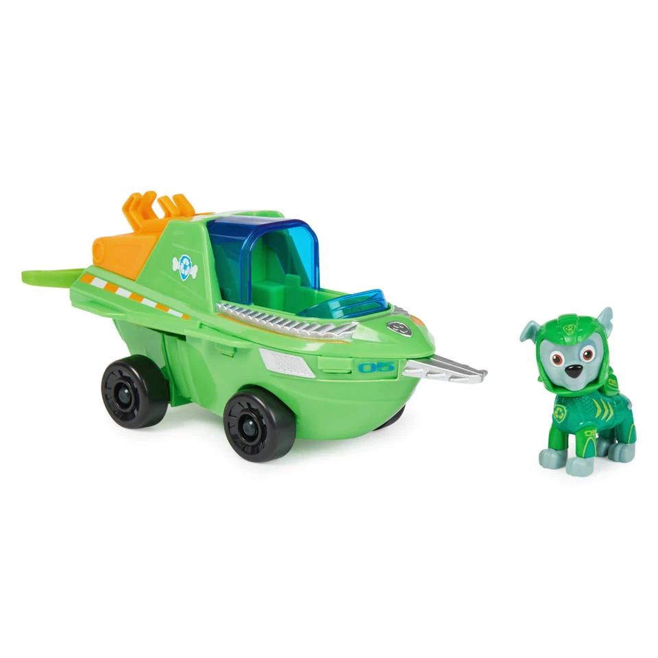 SPIN MASTER PAW Patrol Aqua Pups Transformerend Zaagvis Voertuig Met Rocky 2 SPIN MASTER PAW Patrol Aqua Pups Transformerend Zaagvis Voertuig Met Rocky - Afbeelding 2