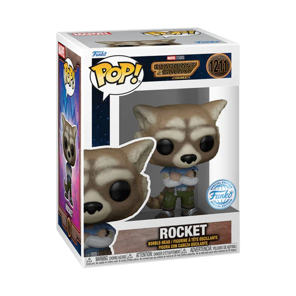 Funko Pop! Figuur Marvel Guardians Of The Galaxy Volume 3 Rocket Raccoon 3 Funko Pop! Figuur Marvel Guardians Of The Galaxy Volume 3 Rocket Raccoon - Afbeelding 3