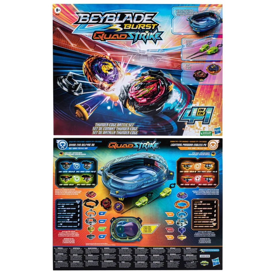 Beyblade Burst QuadStrike Thunder Edge Battle Set 5 Beyblade Burst QuadStrike Thunder Edge Battle Set - Afbeelding 5