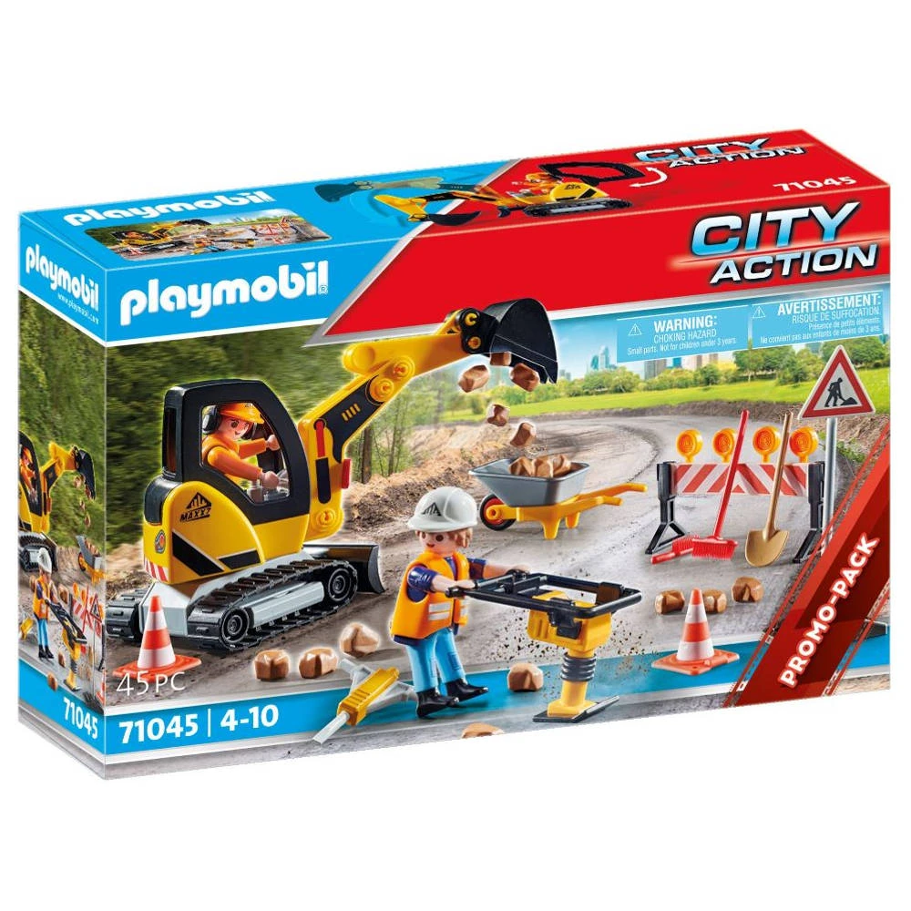 PLAYMOBIL City Action Wegenbouw 71045 2 PLAYMOBIL City Action Wegenbouw 71045 - Afbeelding 2