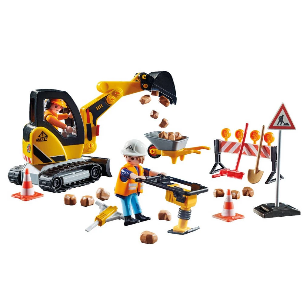 PLAYMOBIL City Action Wegenbouw 71045 3 PLAYMOBIL City Action Wegenbouw 71045 - Afbeelding 3