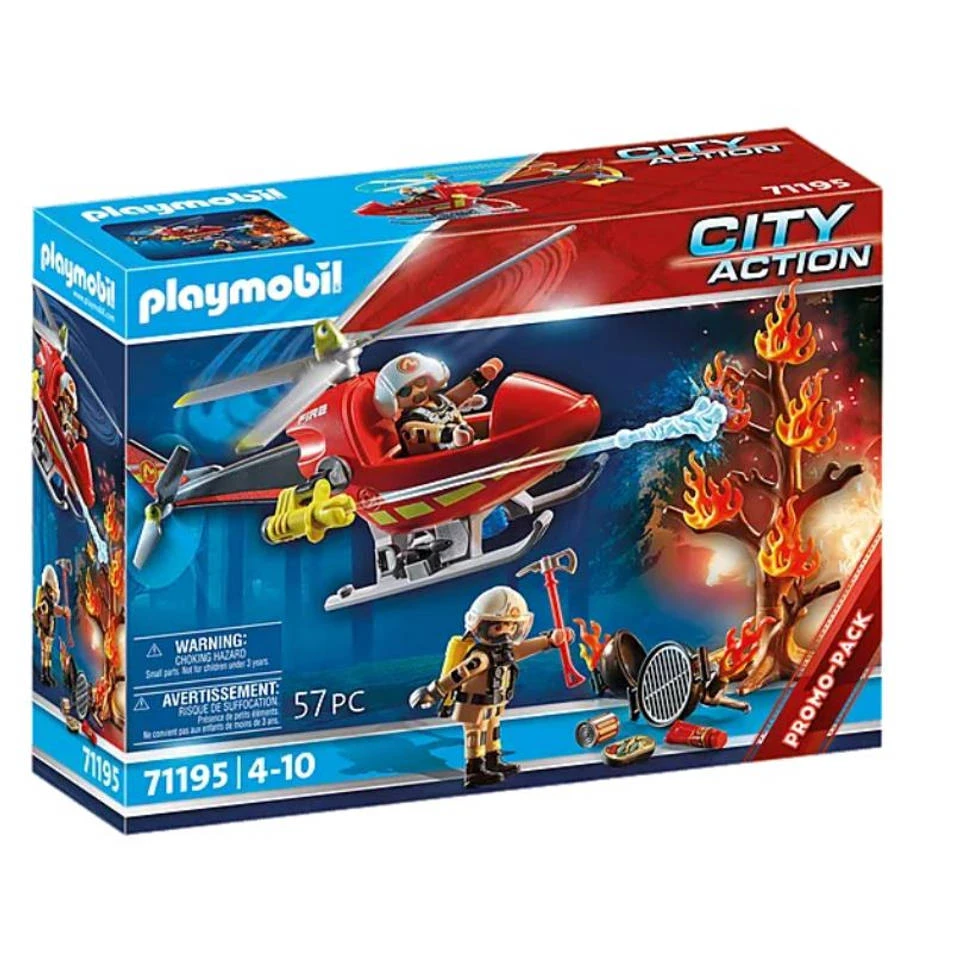 PLAYMOBIL Brandbestrijding Helikopter 71195 2 PLAYMOBIL Brandbestrijding Helikopter 71195 - Afbeelding 2