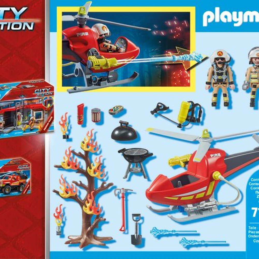 PLAYMOBIL Brandbestrijding Helikopter 71195 6 PLAYMOBIL Brandbestrijding Helikopter 71195 - Afbeelding 6