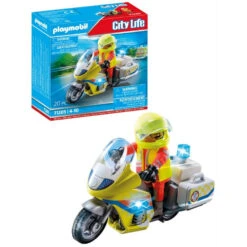 PLAYMOBIL City Life Noodmotorfiets Met Zwaailicht 71205