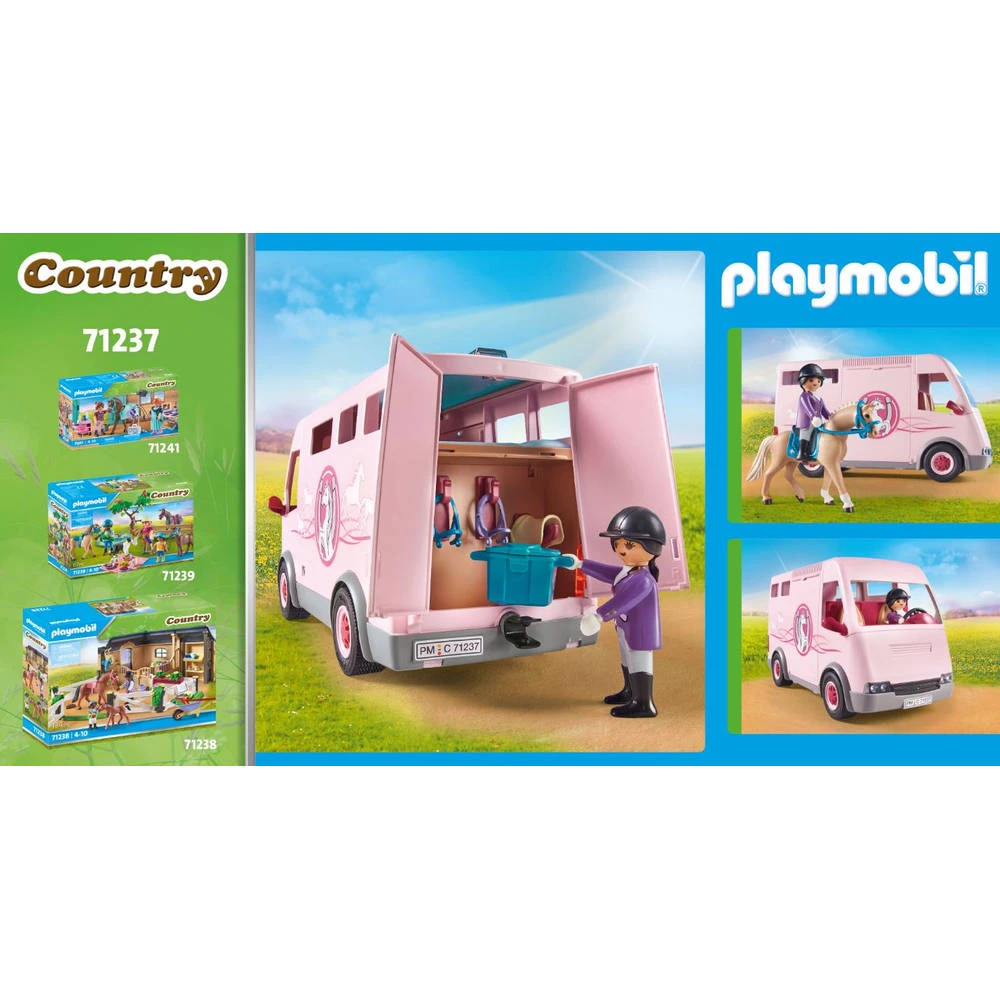 PLAYMOBIL Country Paardentransportwagen 71237 4 PLAYMOBIL Country Paardentransportwagen 71237 - Afbeelding 4