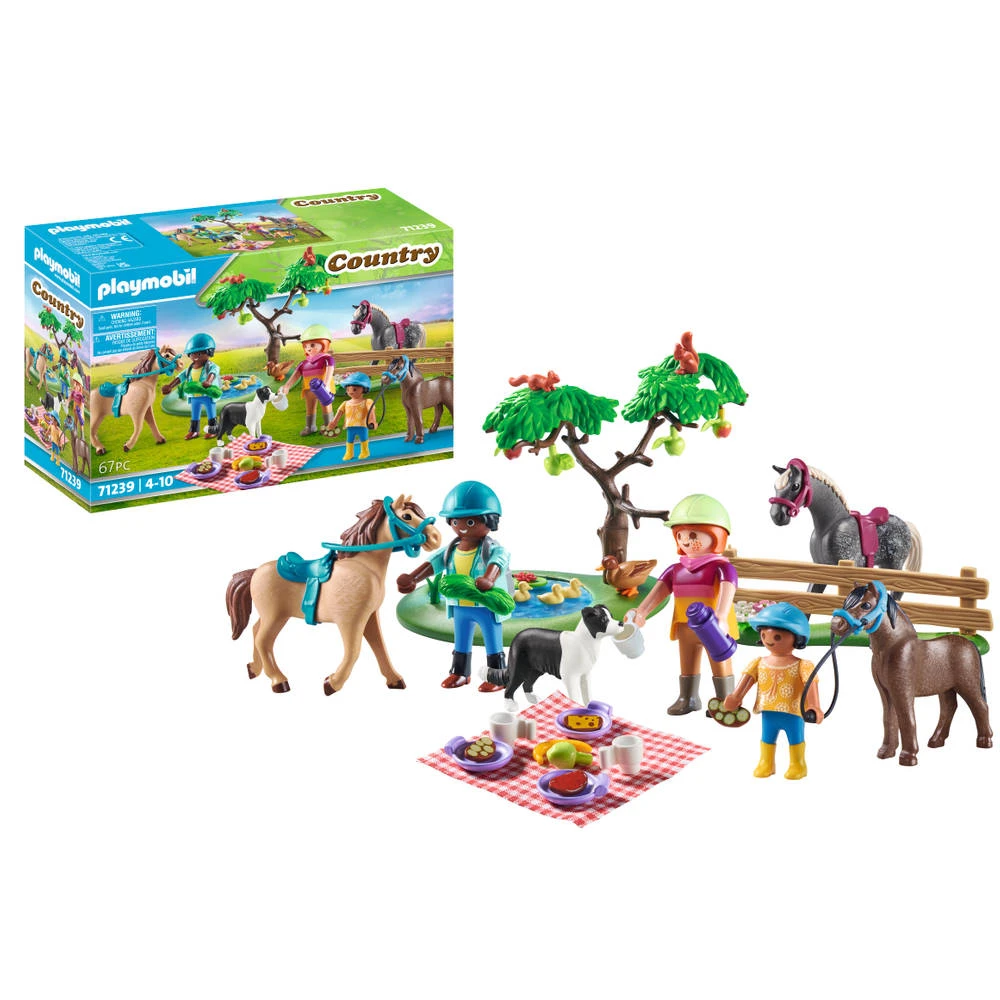 PLAYMOBIL Country Picknick Excursie Met Paarden 71239 1 PLAYMOBIL Country Picknick Excursie Met Paarden 71239