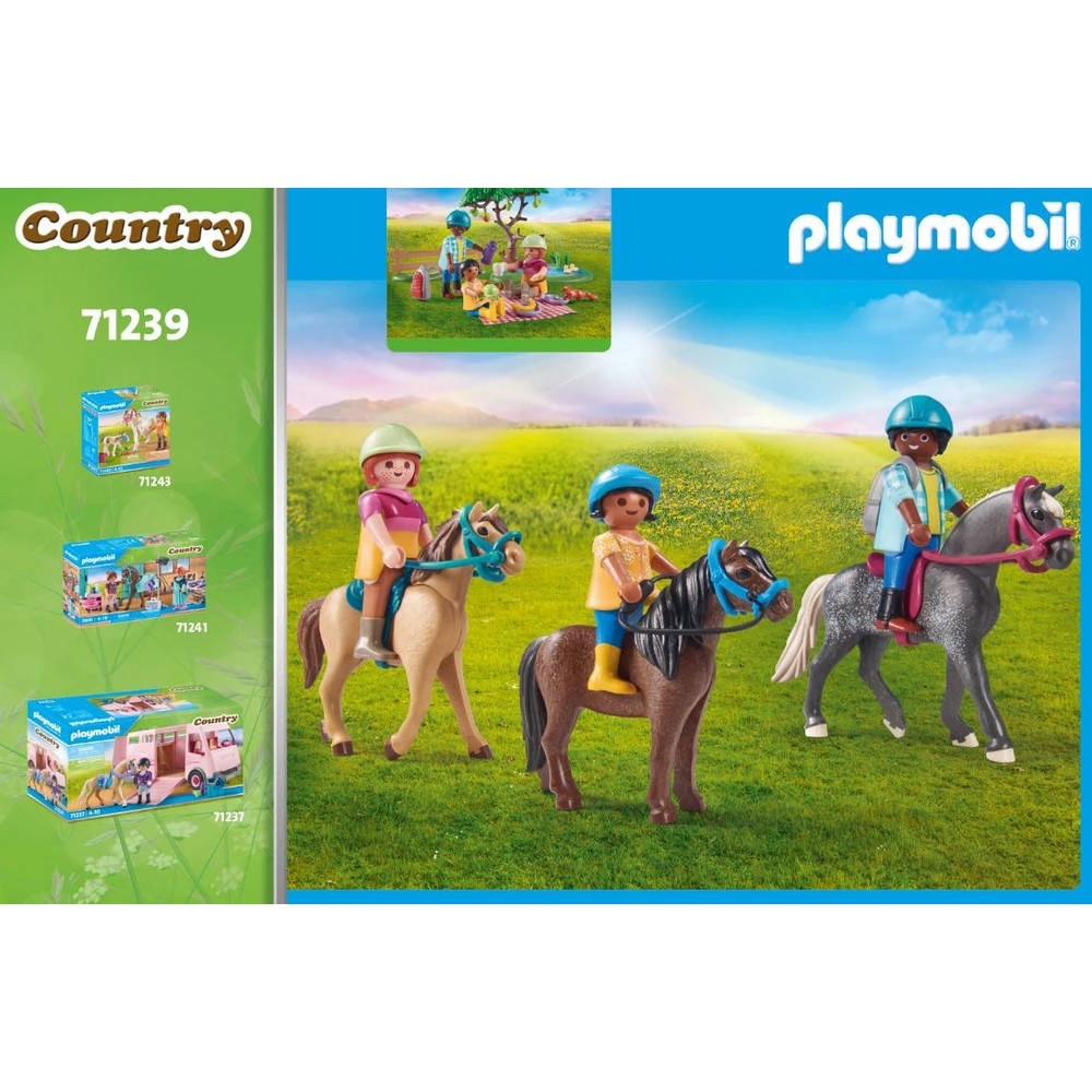 PLAYMOBIL Country Picknick Excursie Met Paarden 71239 4 PLAYMOBIL Country Picknick Excursie Met Paarden 71239 - Afbeelding 4