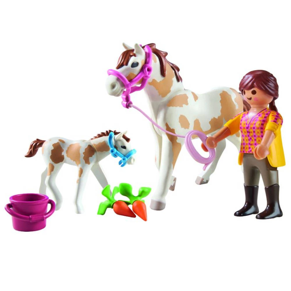 PLAYMOBIL Country Paard Met Veulen 71243 2 PLAYMOBIL Country Paard Met Veulen 71243 - Afbeelding 2