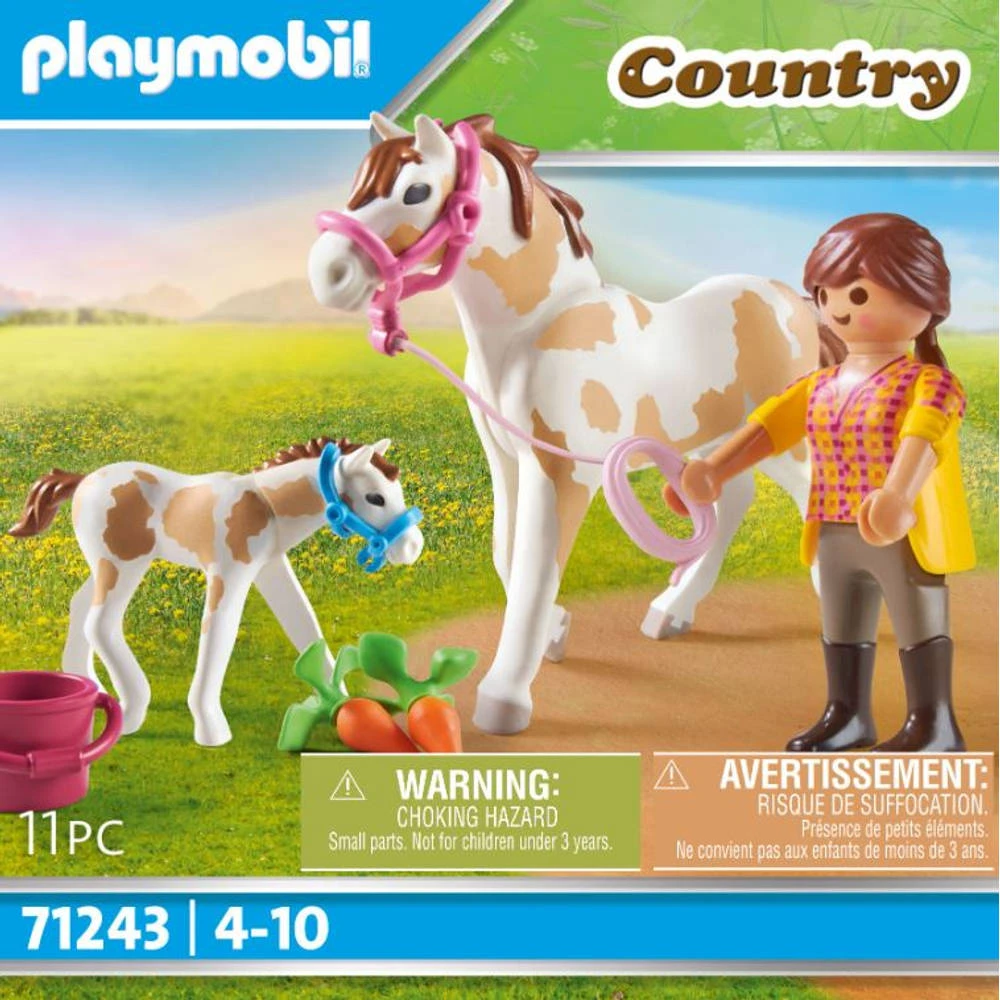 PLAYMOBIL Country Paard Met Veulen 71243 4 PLAYMOBIL Country Paard Met Veulen 71243 - Afbeelding 4