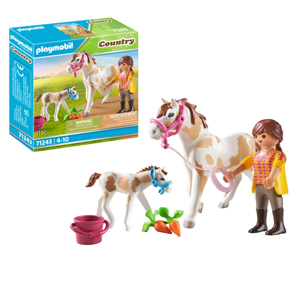 PLAYMOBIL Country Paard Met Veulen 71243 1 PLAYMOBIL Country Paard Met Veulen 71243
