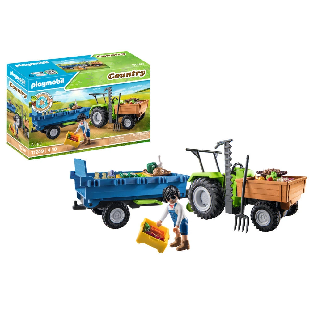 PLAYMOBIL Country Trekker Met Aanhanger 71249 1 PLAYMOBIL Country Trekker Met Aanhanger 71249