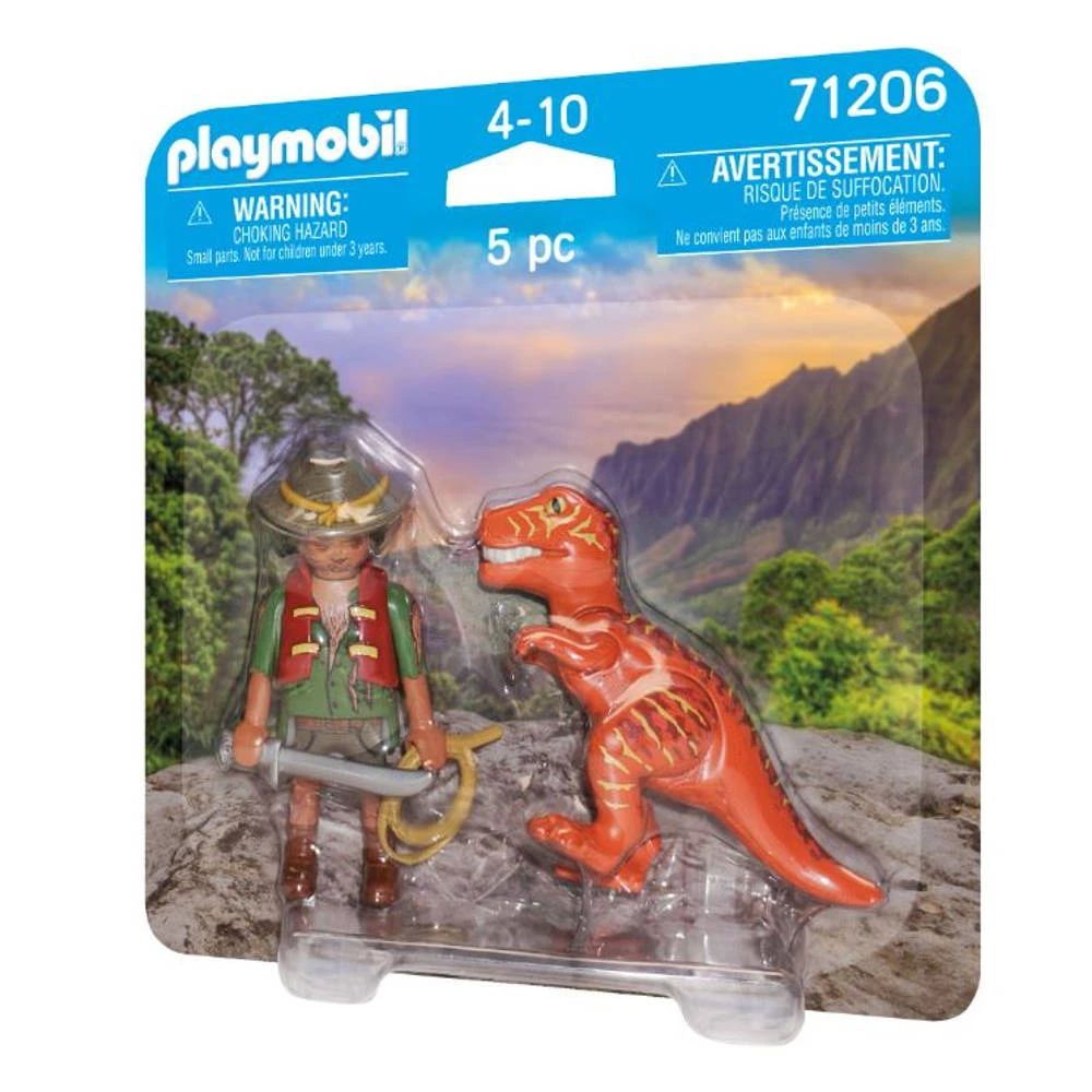 PLAYMOBIL DuoPack Avonturier Met T-Rex 71206 5 PLAYMOBIL DuoPack Avonturier Met T-Rex 71206 - Afbeelding 5