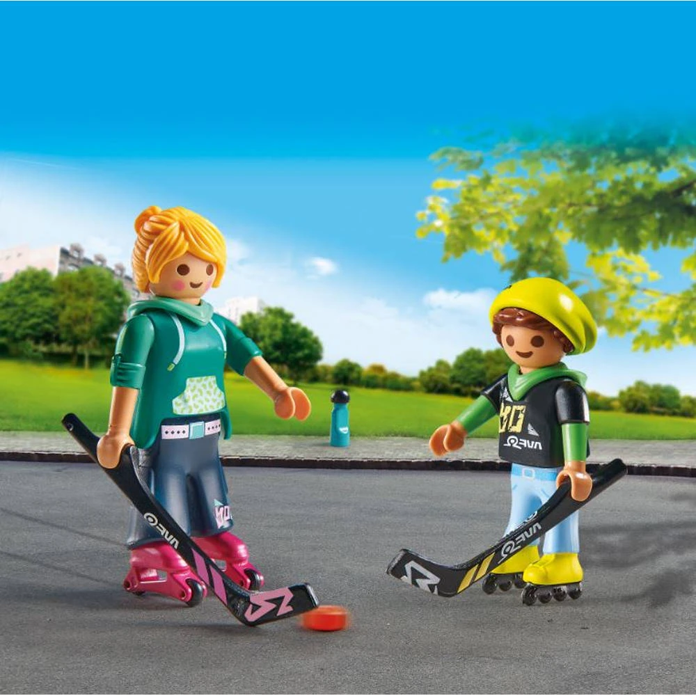 PLAYMOBIL DuoPack Inline-hockey 71209 4 PLAYMOBIL DuoPack Inline-hockey 71209 - Afbeelding 4