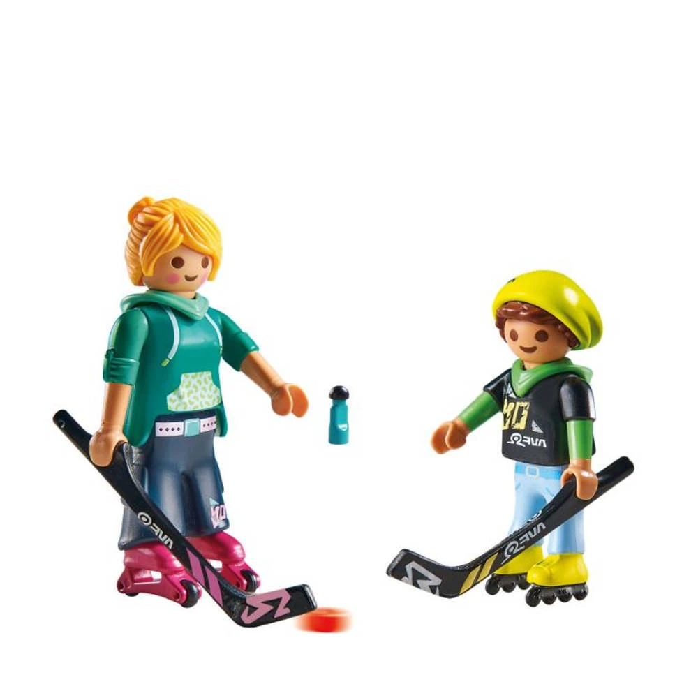 PLAYMOBIL DuoPack Inline-hockey 71209 2 PLAYMOBIL DuoPack Inline-hockey 71209 - Afbeelding 2
