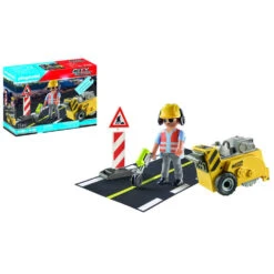 PLAYMOBIL Bouwvakker Met Randensnijder Cadeauset 71185