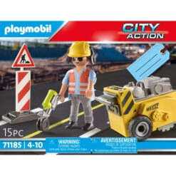 PLAYMOBIL Bouwvakker Met Randensnijder Cadeauset 71185 -Kinderspeelgoedwinkel 1995241 eba12918
