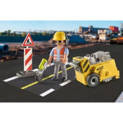 PLAYMOBIL Bouwvakker Met Randensnijder Cadeauset 71185 -Kinderspeelgoedwinkel 1995241 ffe445e1