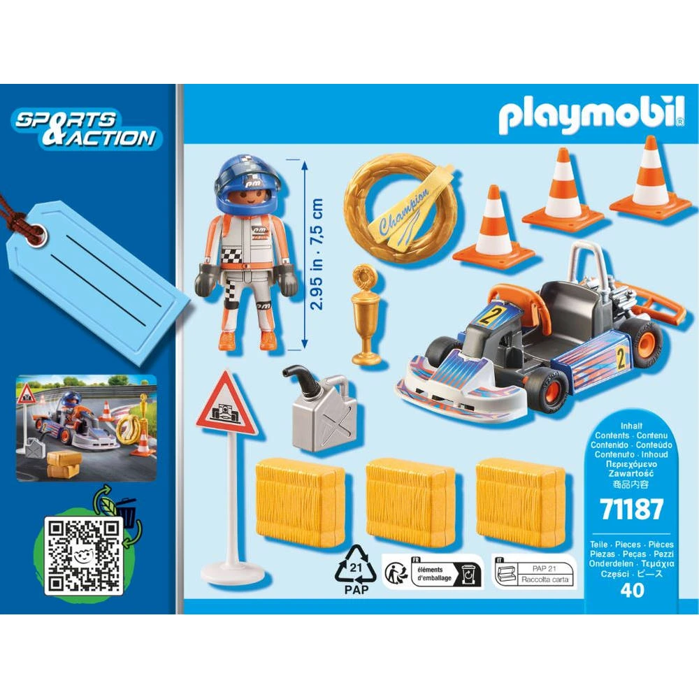 PLAYMOBIL Racekart Cadeauset 71187 5 PLAYMOBIL Racekart Cadeauset 71187 - Afbeelding 5
