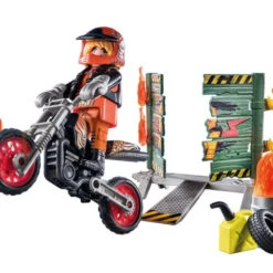 PLAYMOBIL Stuntshow Starterpack Motor Met Vuurmuur 71256 -Kinderspeelgoedwinkel 1995261 1ddd9b3d