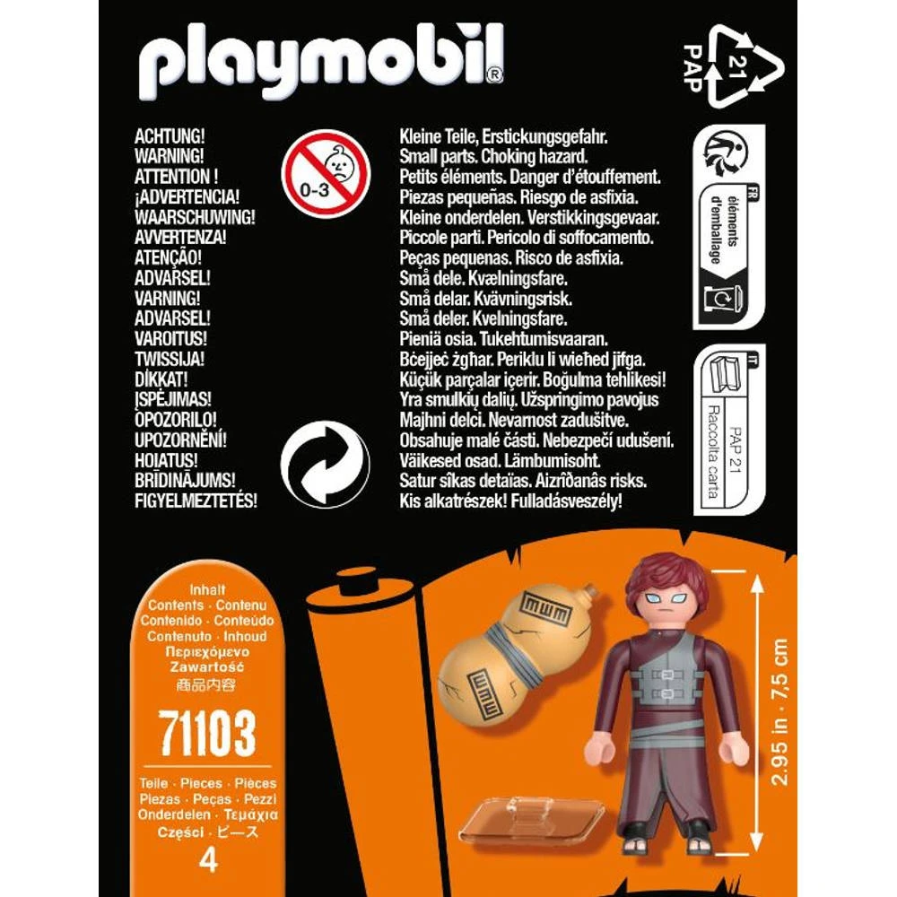 PLAYMOBIL Naruto Shippuden Gaara 71103 5 PLAYMOBIL Naruto Shippuden Gaara 71103 - Afbeelding 5